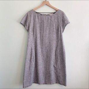 Eileen Fisher Organic Cotton Striped Shift Dress